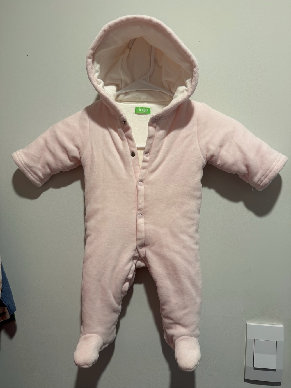Winter Suit 3-6m Pink Hooded Baby One-Piece